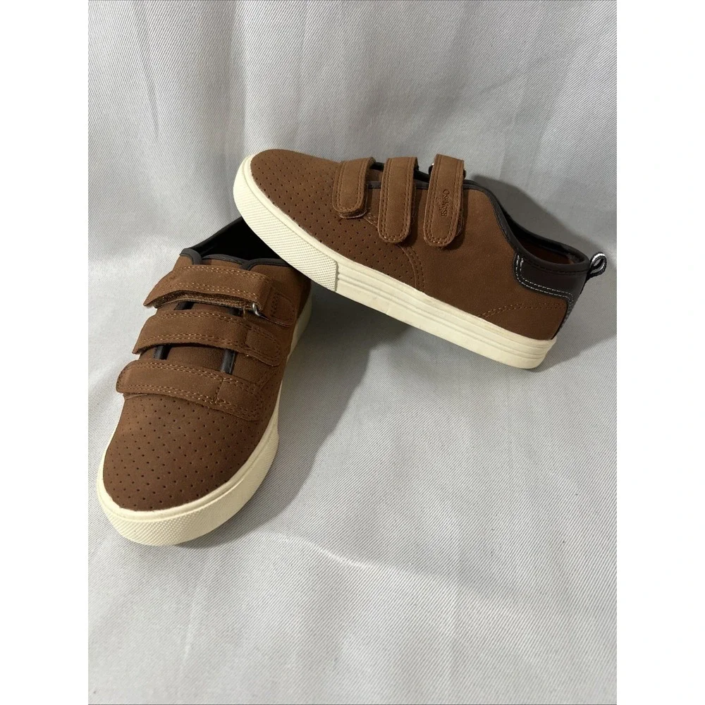 Oshkosh‎ B'gosh brown sneakers three straps size 12